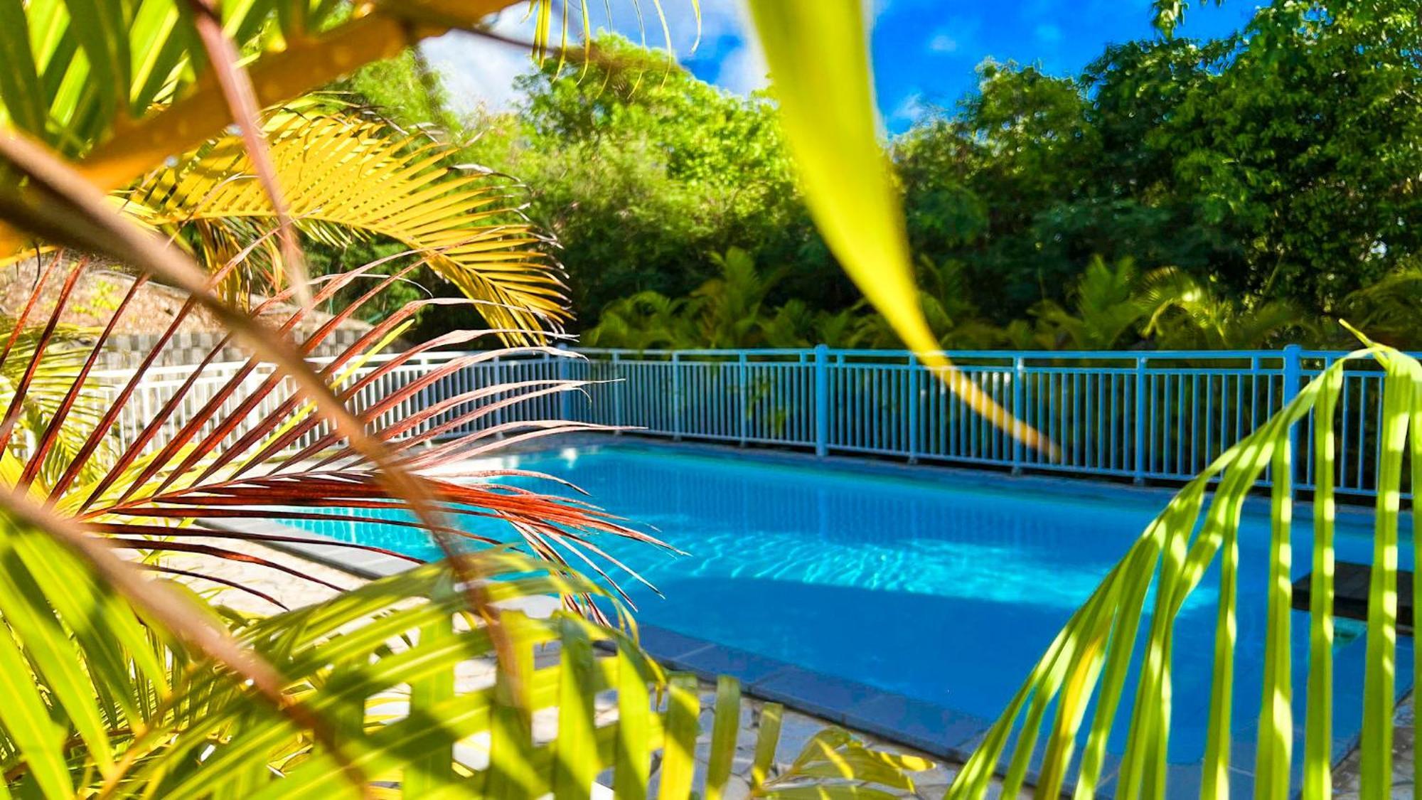Magnifique Appartement Fleurs Caraibes - 6 Personnes En Residence Avec Piscine Privee - Sainte Anne Kültér fotó